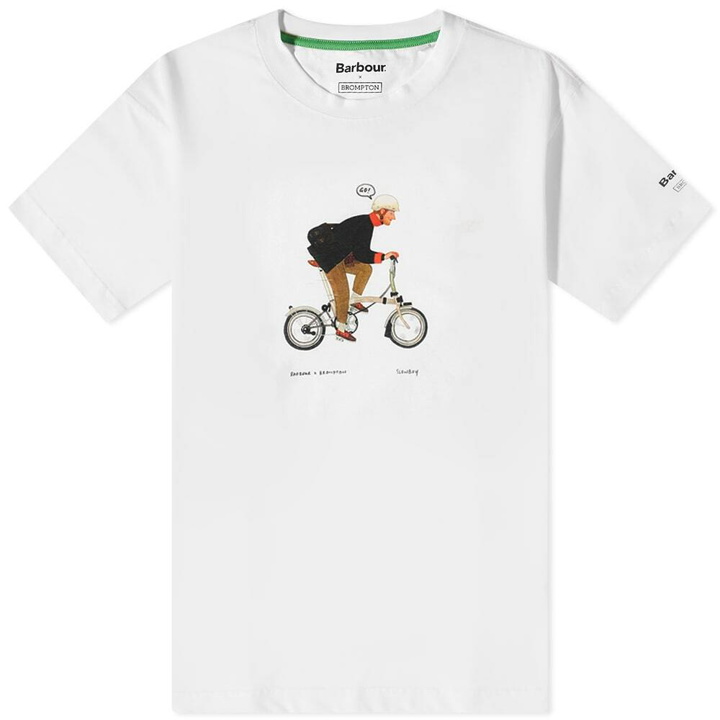 Photo: Barbour x Brompton Slowboy Go T-Shirt in White