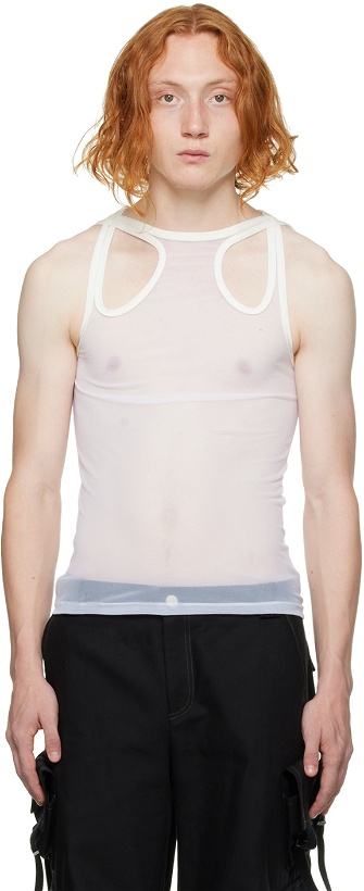 Photo: Dion Lee White Shift Loop Tank Top