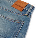 TOM FORD - Slim-Fit Washed Selvedge Denim Jeans - Blue