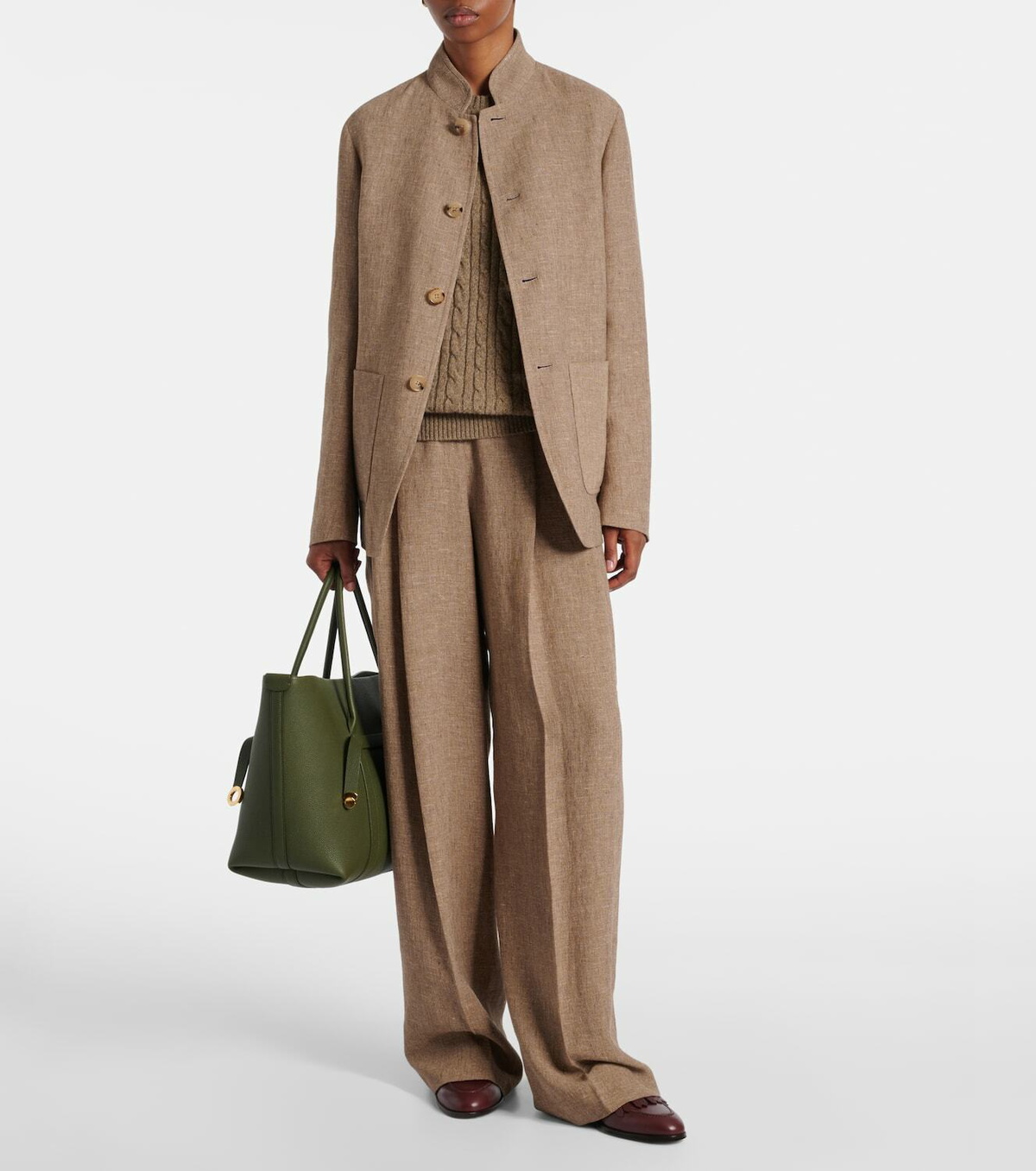 Loro Piana Linen wide-leg pants