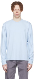 Noah Blue Cotton Long Sleeve T-Shirt