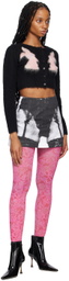 Pristine SSENSE Exclusive Black & Pink Bunny Cardigan