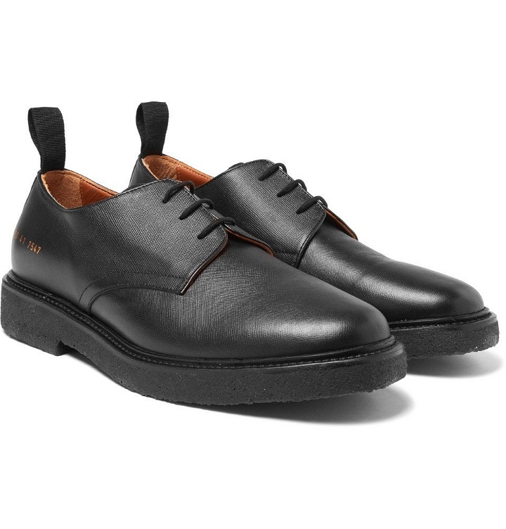 Photo: Common Projects - Cadet Saffiano Leather Derby Shoes - Men - Black