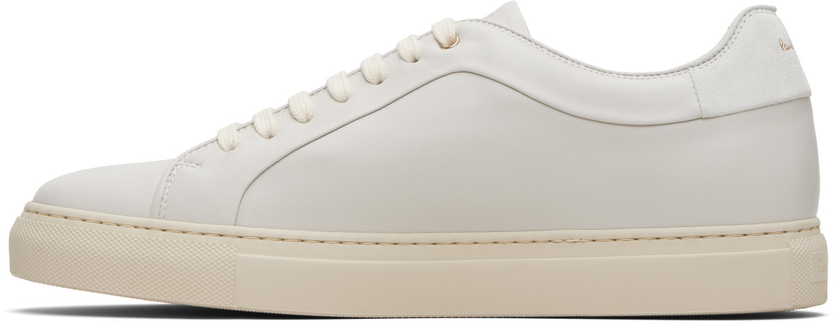 Paul Smith White Leather Basso Sneakers