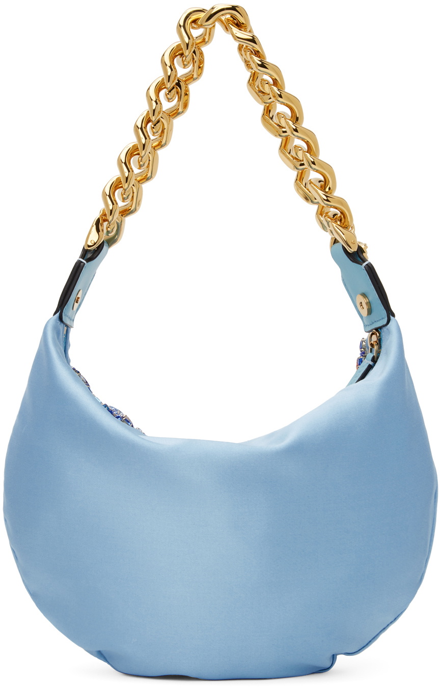 Blue chain outlet bag