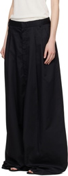 LU'U DAN Black Lowline Trousers