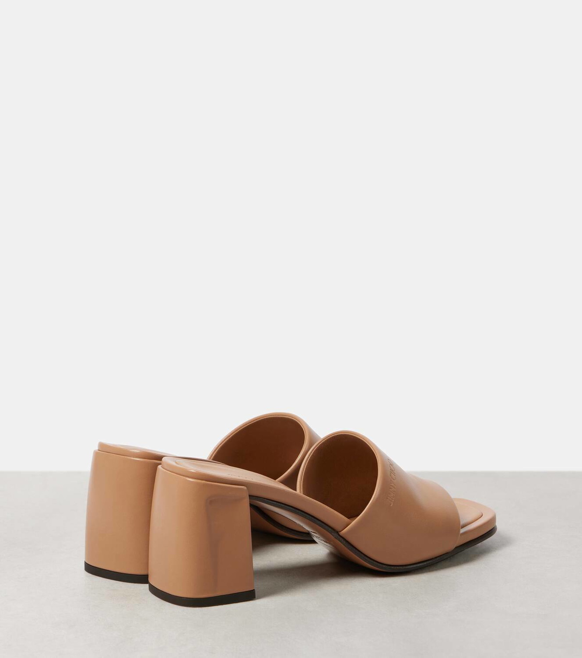 【Jimmy Choo】 Lena 70レザーミュール Lena 70 leather mules in brown - Jimmy Choo | Mytheresa