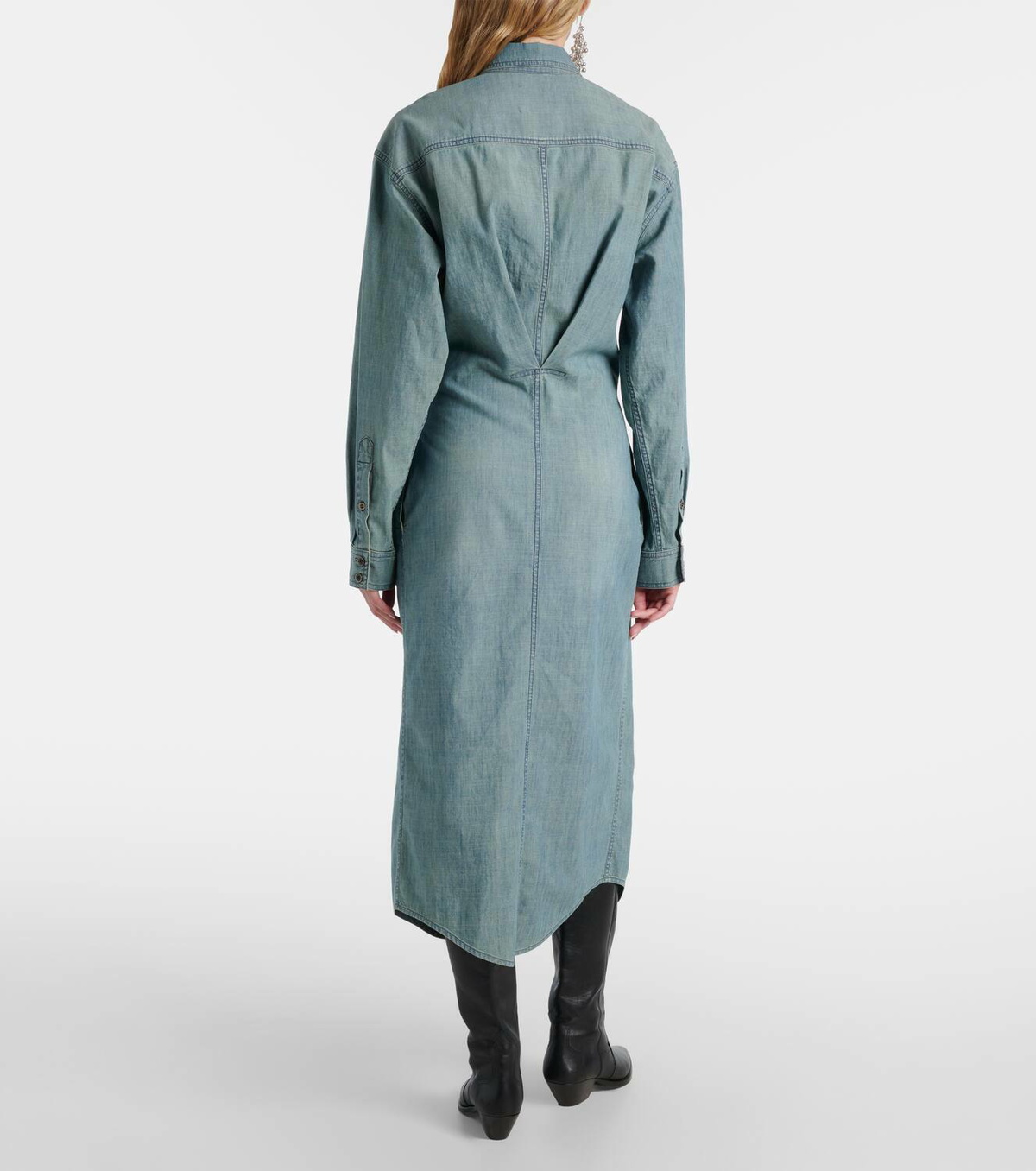 Marant Etoile Nolwen chambray shirt dress