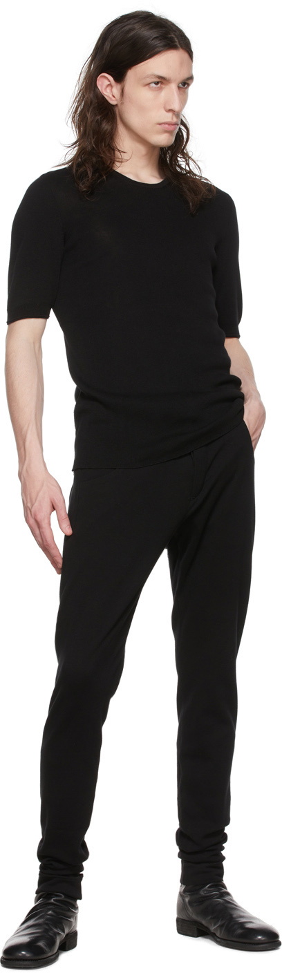 Label Under Construction Black Cotton T-Shirt