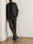 De Petrillo - Slim-Fit Linen Suit Trousers - Brown