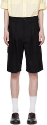 AFTER PRAY Black Cargo Shorts