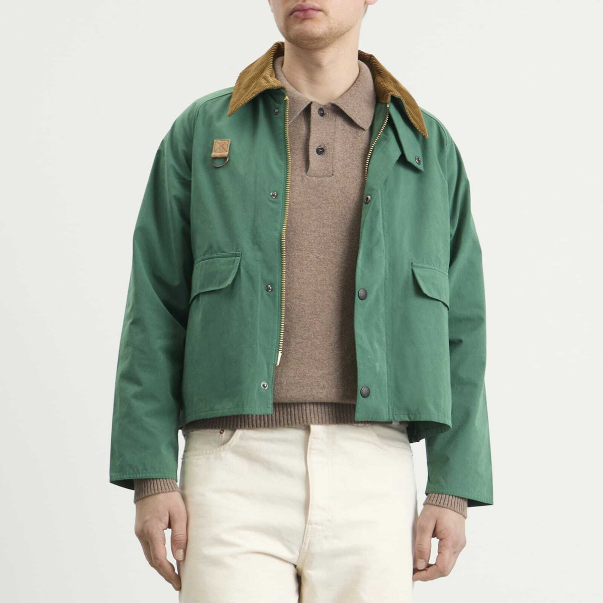 Barbour Men's OS Spey Casual Jacket in Racing Green Barbour