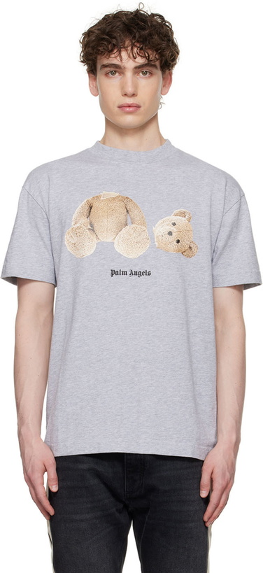 Photo: Palm Angels Gray Bear T-Shirt