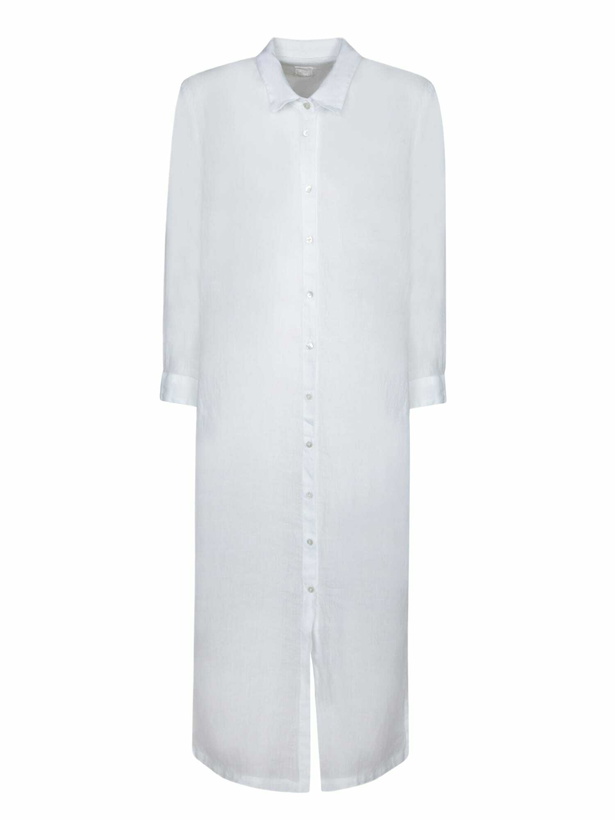 Photo: 120% Lino White Linen Chemisier Dress