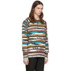 Missoni Brown and Multicolor Print Sweatshirt