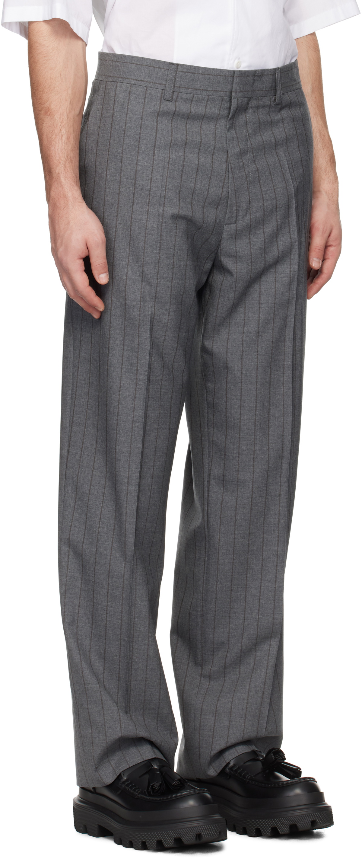 MOSCHINO pinstripe trouser suit!
