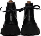 Marsèll Black Micarro Lace Up Ankle Boots