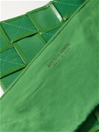 BOTTEGA VENETA - Intrecciato Creased-Leather Messenger Bag - Green
