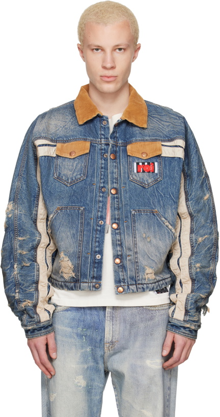 Photo: Rivington Roi Rebis Blue Denim Trappist Trucker Jacket