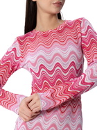 MC2 Saint Barth Woman Raschel Knit Pink Short Dress Imany