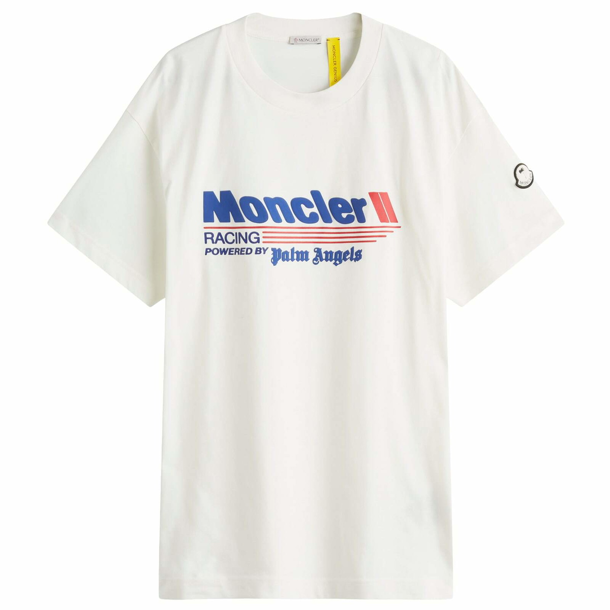 Moncler Men's Genius x Palm Angels Racing T-Shirt in White