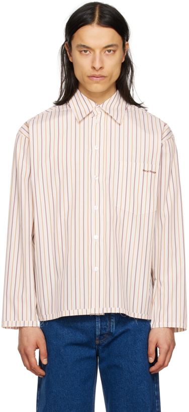 Photo: Meryll Rogge White Striped Shirt