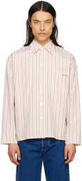 Meryll Rogge White Striped Shirt