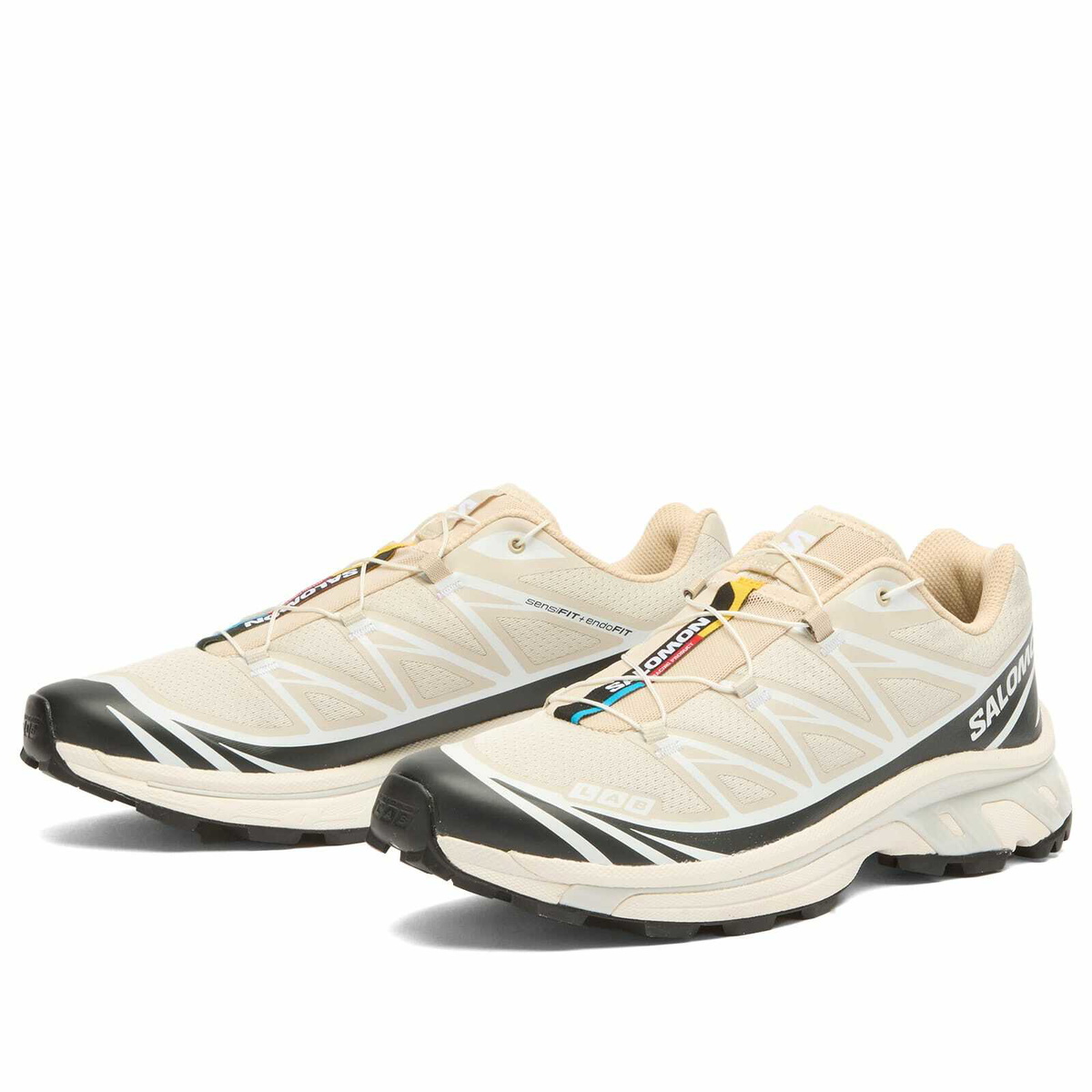 Salomon XT-6 Sneaker in Rainy Day/Black/White