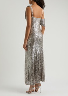 Diane Von Furstenberg Joaquin Sequin-embellished Mesh Maxi Dress Bronze