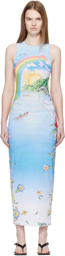 Photo: Casablanca Multicolor Graphic Maxi Dress