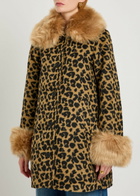 Never Fully Dressed Leopard-print Faux fur Coat