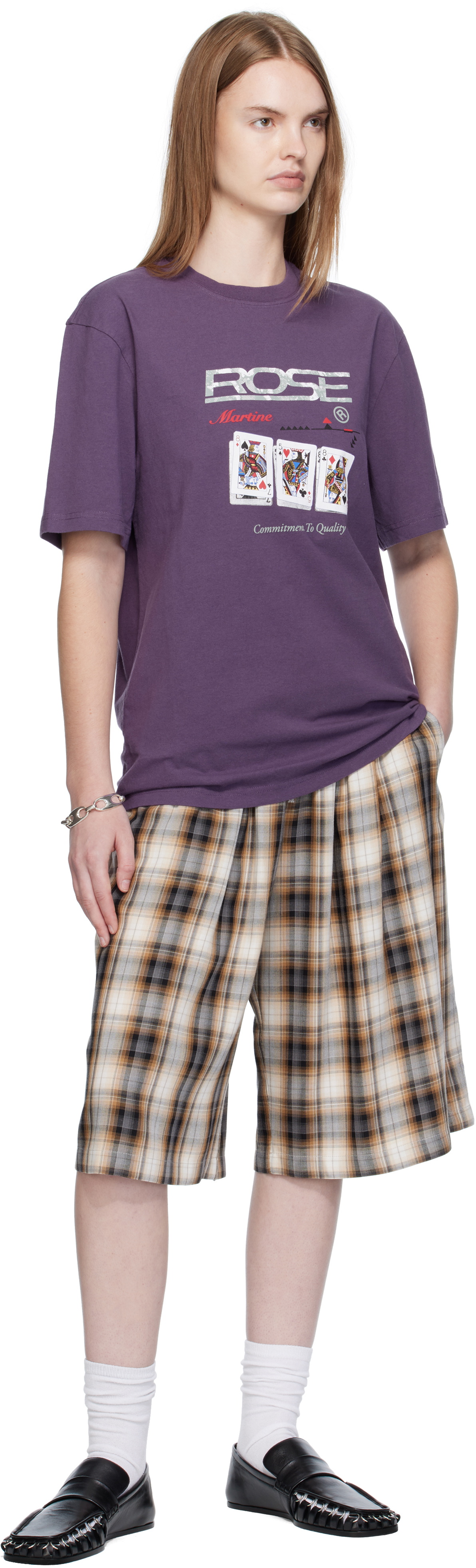 Martine Rose Purple Classic T-shirt