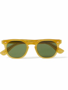 Garrett Leight California Optical - Byrne Sun Round-Frame Tortoiseshell Acetate Sunglasses