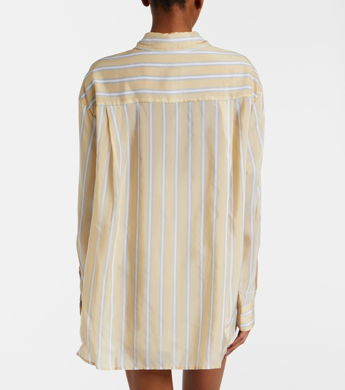 The Frankie Shop Peri striped twill shirt