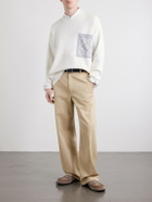 LOEWE - Anagram-Intarsia Knitted Sweater - White