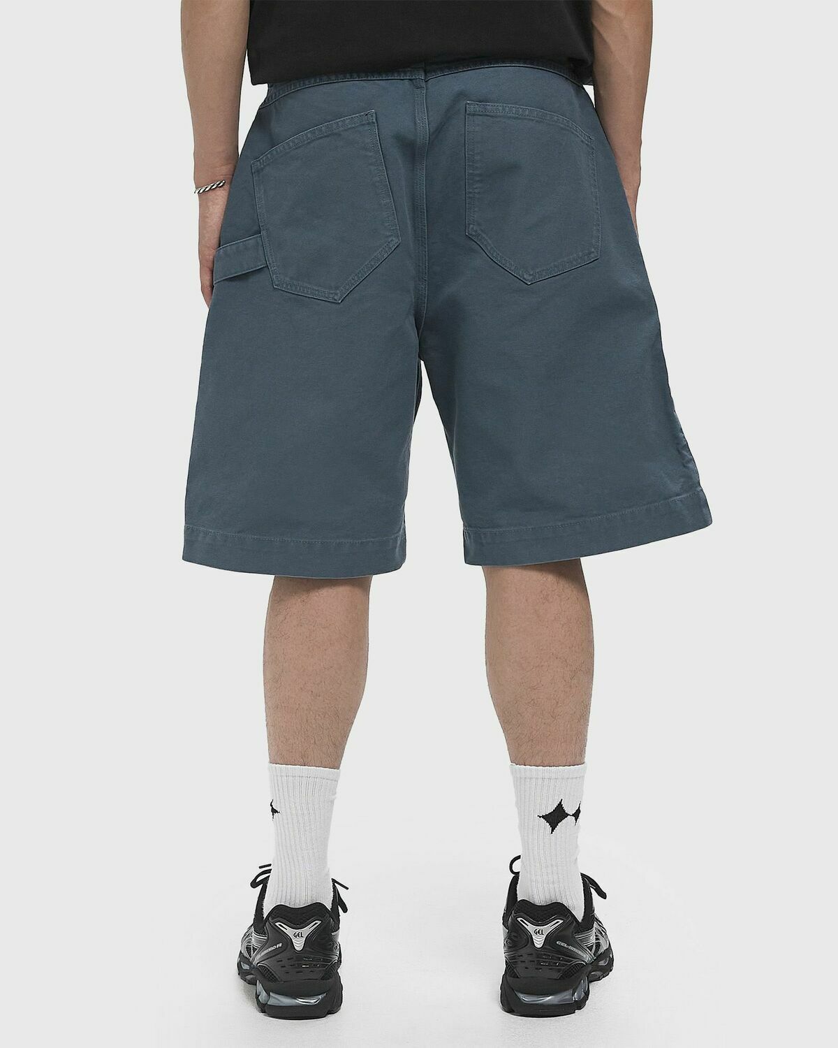 JW Anderson TWISTED WORKWEAR SHORTS Blue Mens Casual Short