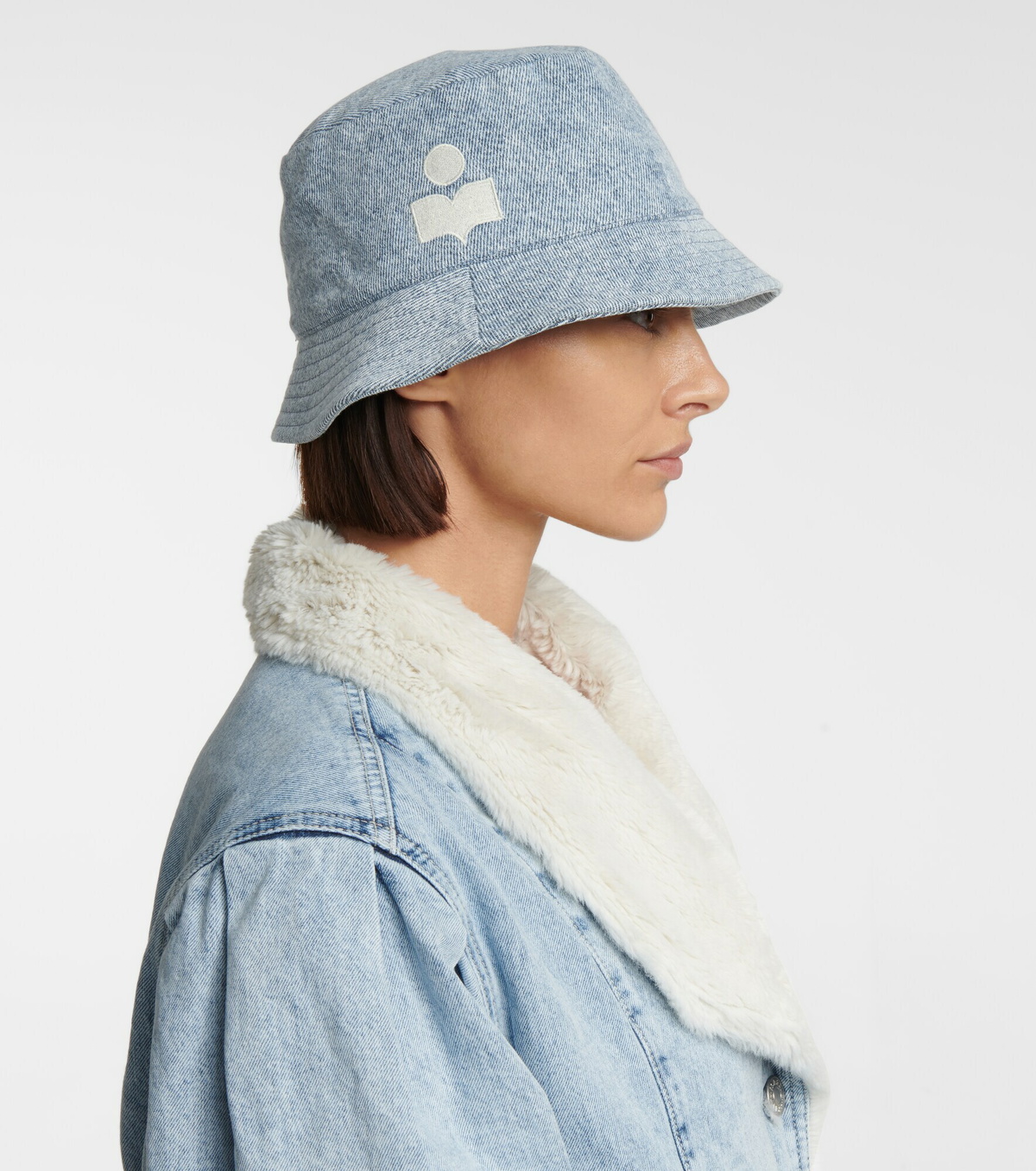 ハット Isabel Marant Denim Haley bucket hat (CU001XFAA3C08A 30BU) Isabel Marant - Haley denim bucket hat Isabel Marant