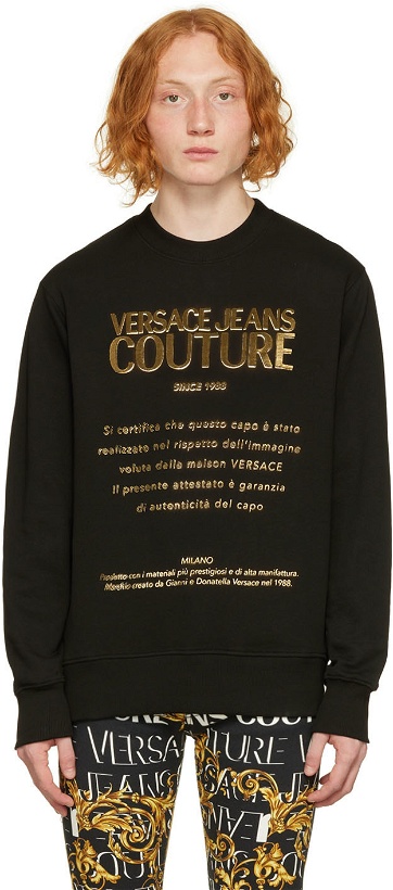 Photo: Versace Jeans Couture Black Warranty Sweatshirt