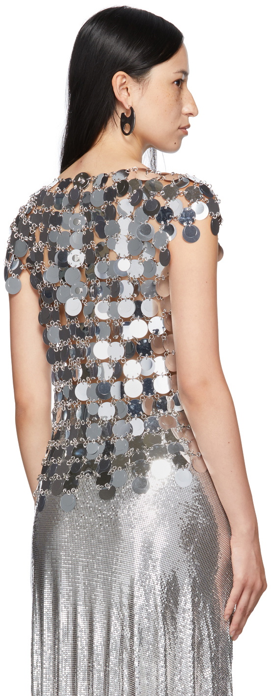 Paco Rabanne Silver Pastilles Coin Blouse