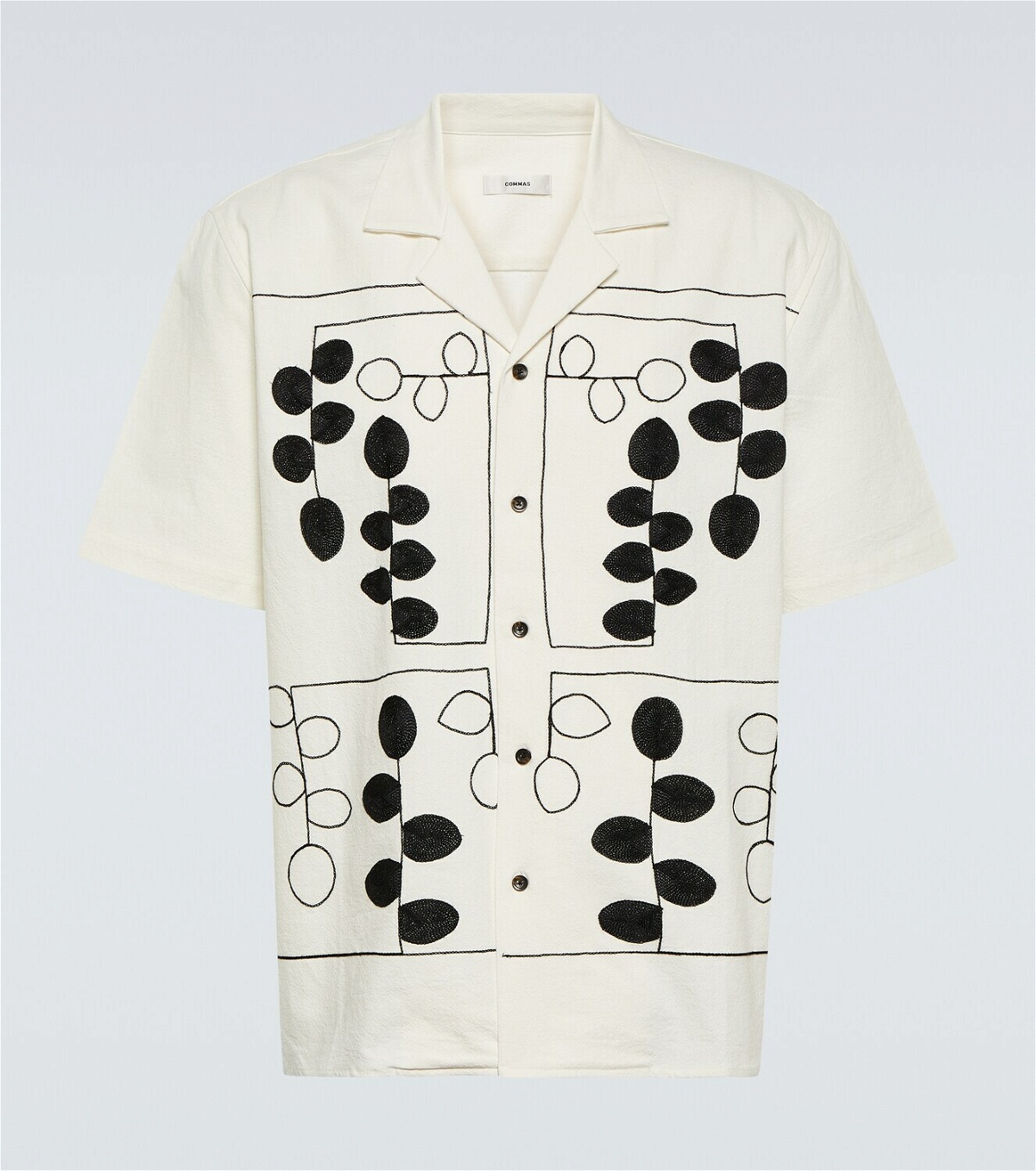 Commas Embroidered camp shirt