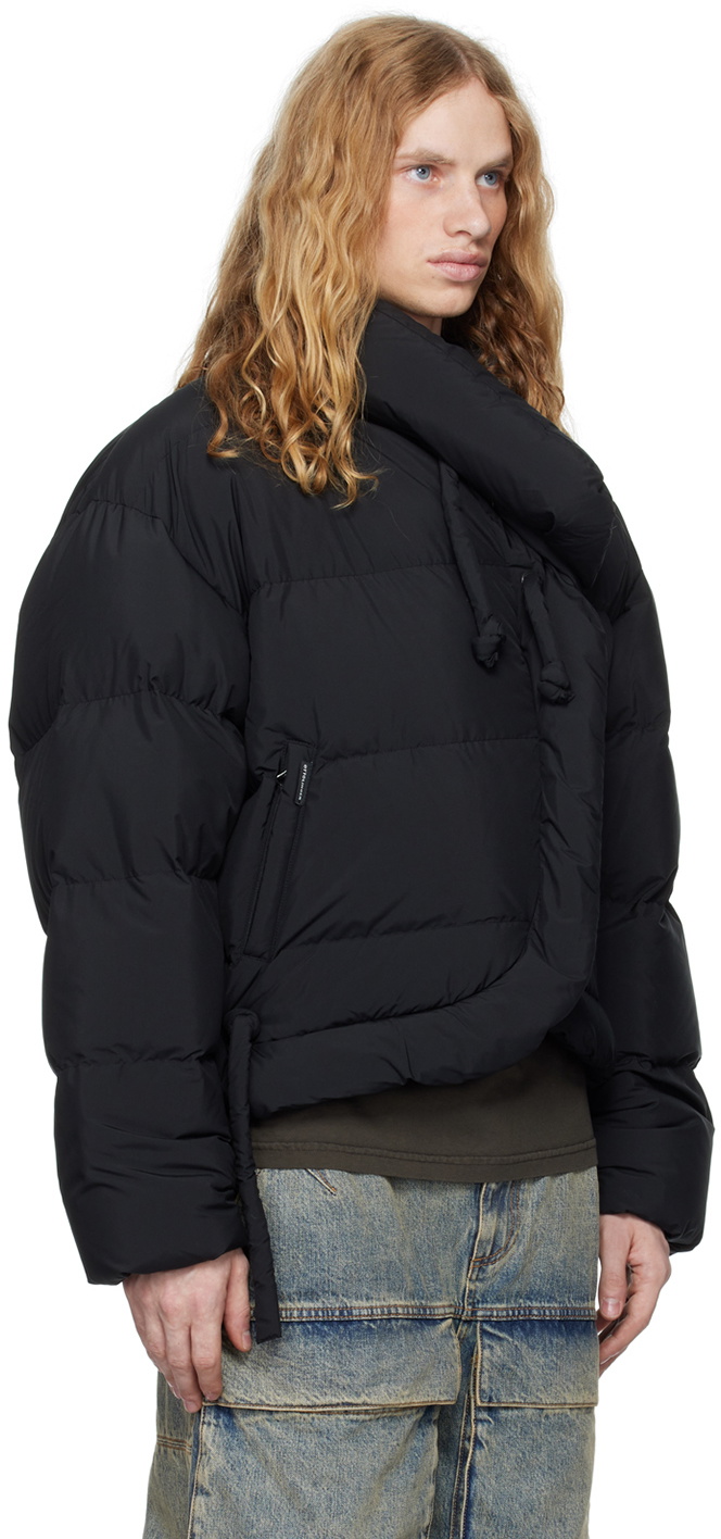 Ottolinger Black Strappy Puffer Down Jacket