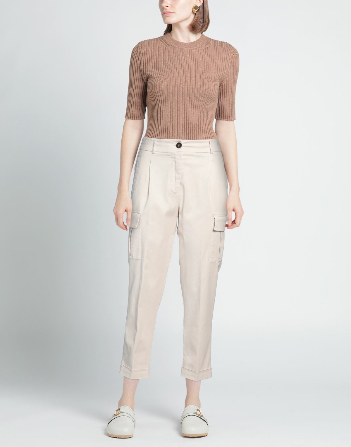 Peserico Womens Pants Cream