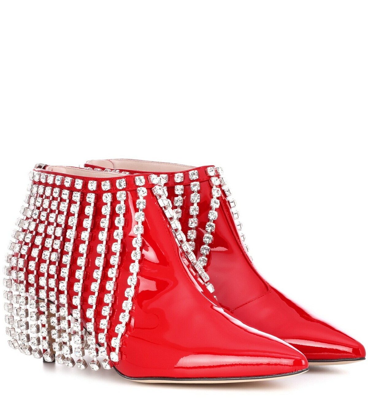 Christopher Kane Crystal patent leather ankle boots Christopher Kane