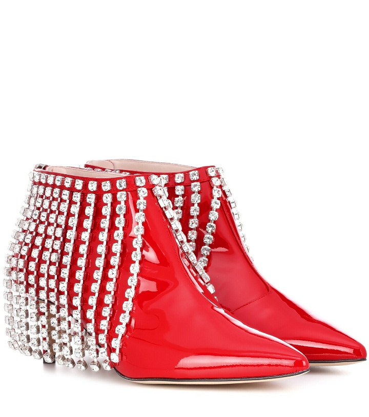 Photo: Christopher Kane Crystal patent leather ankle boots