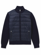 Polo Ralph Lauren - Logo-Appliquéd Padded Quilted Recycled-Shell and Wool-Blend Jacket - Blue