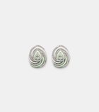 Kamyen Oceane Pear 18kt white gold earrings with diamonds