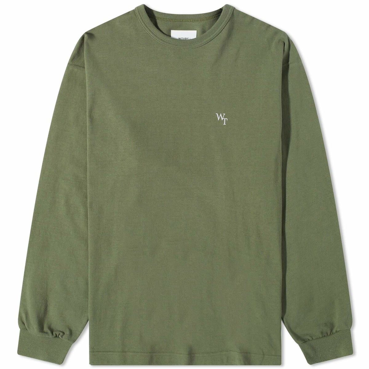 WTAPS Men's Long Sleeve League T-Shirt in Olive Drab WTAPS