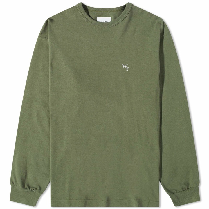 Photo: WTAPS Men's Long Sleeve League T-Shirt in Olive Drab