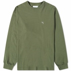 WTAPS Men's Long Sleeve League T-Shirt in Olive Drab