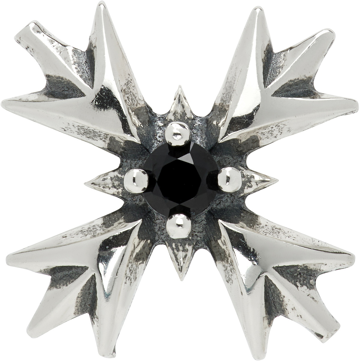 Emanuele Bicocchi Crystal Crest Single Earring